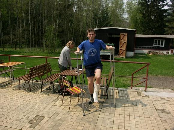 Injured secretary once more